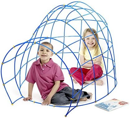 Imagination Fortress, 340-Piece Fort and Activity Building Kit With Idea Booklet by JUNOTOYS