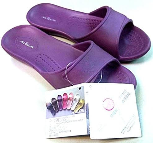 ALL CLEAN E.V.A ECO Friendly Ultra-Light Indoor Slides Sandals (Kids Medium - Purple)