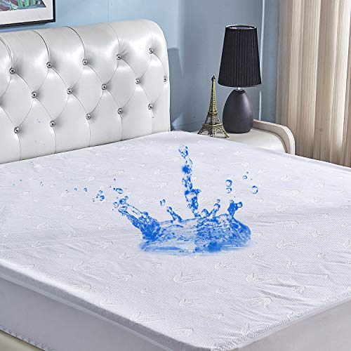 DOWNCOOL Waterproof Mattress Protector Cover,Ultra Soft Breathable Fitted Bamboo Mattress Protector, Anti-Wrinkle,Hypoallergenic&Vinyl Free (Queen) - Thumbnail 7