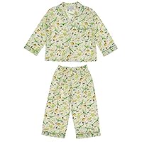 Powell Craft Big Boys Cotton Dinosaur Pajamas.green (4-5 years)