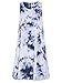 Romwe Women's Sleeveless Comfy Swing Tunic Casual Loose T-Shirt Dress Blue L