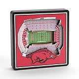 YouTheFan NCAA Arkansas Razorbacks 3D StadiumView
