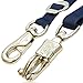 Intrepid International Durable and Secure Nylon Cross Ties, Adjustable 40-75 inches, Cross Ties for Horses, Horse Tie Down with Panic and Breakaway Snap, Attaches to Halter, Navy