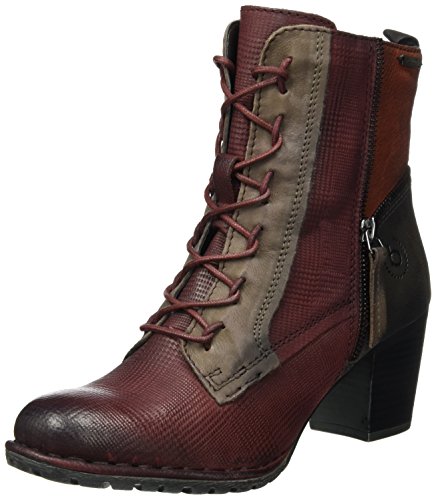 Bugatti Women Ankle Boots Red, (Dark Red/Multicolo) 411333343515-3181