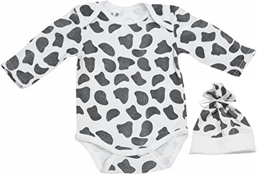 Baby Onesies Unisex Clothes Sets with Animal Print and Long Sleeve by TenTeeTo (3-6 Months)