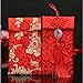 Chinese Element Festive Silk Red Envelopes Gift Card Wedding Red Money Pockets 2pcs