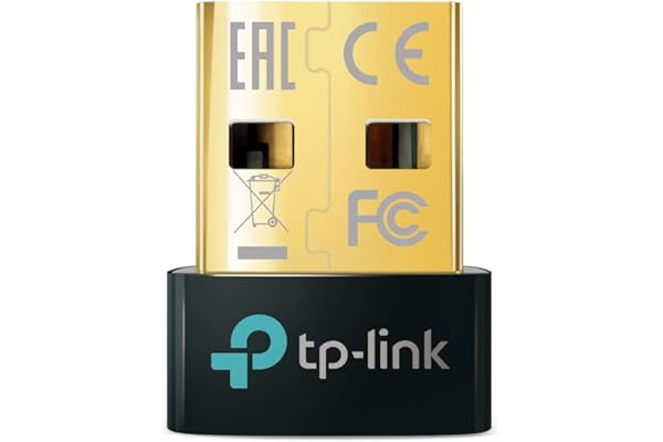 TP-Link USB Bluetooth Adapter for PC - Bluetooth 5.4 Dongle Receiver, Plug and Play, Nano Design, EDR & BLE, Supports Windows 11/10/8.1/7 for Desktop, Laptop, Keyboard, Mouse, etc (UB500)