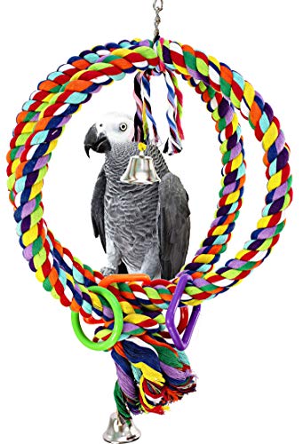 Bonka Bird Toys 1036 Globe Rope Ring Swing