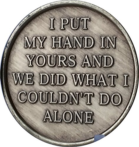 Hand In Hand Together Bulk Lot of 25 Medallions Chips Bronze I Put My Hand In Yours And Together We Did What I Could Not Do Alone
