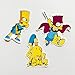 ZUIYIJIANGNAN The Simpsons Family Cartoon Waterproof Reused Stickers Car Laptop Helmet Luggage Vintage Skateboard Wall Decor Gift for Kid (I-Simpsons Family)