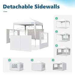 Quictent Easy Pop up Canopy Tent 10'x10' with