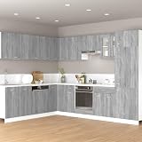vidaXL Grey Sonoma Hanging Cabinet Engineered Wood 60x31x40 cm view 2