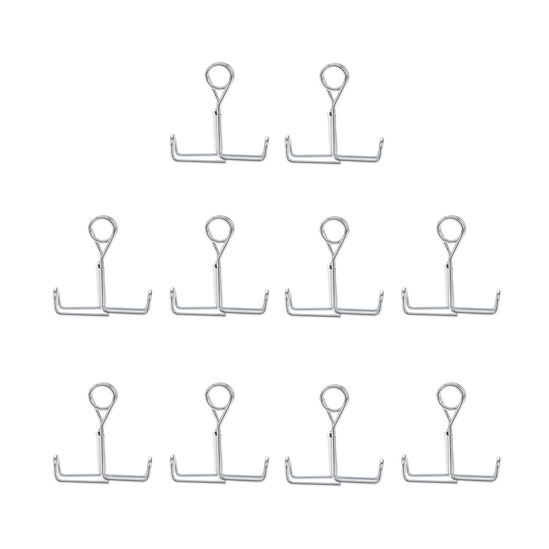 sourcing map Flow Control Tubing Clamps Flat Jaw Spring Clamp for Lab Flexible Hose 10Pcs