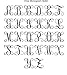 Personalized Metal Monogram Letter, Customized Door Hanger Monogram, Split Letter Monogram