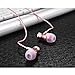 Ephone in-Ear Earbuds Headphones, Metal Magnetic Housing and Wired Bass Stereo Headsets, Earphones with Microphone Apply to 3.5mm Audio Jack - Rose Gold