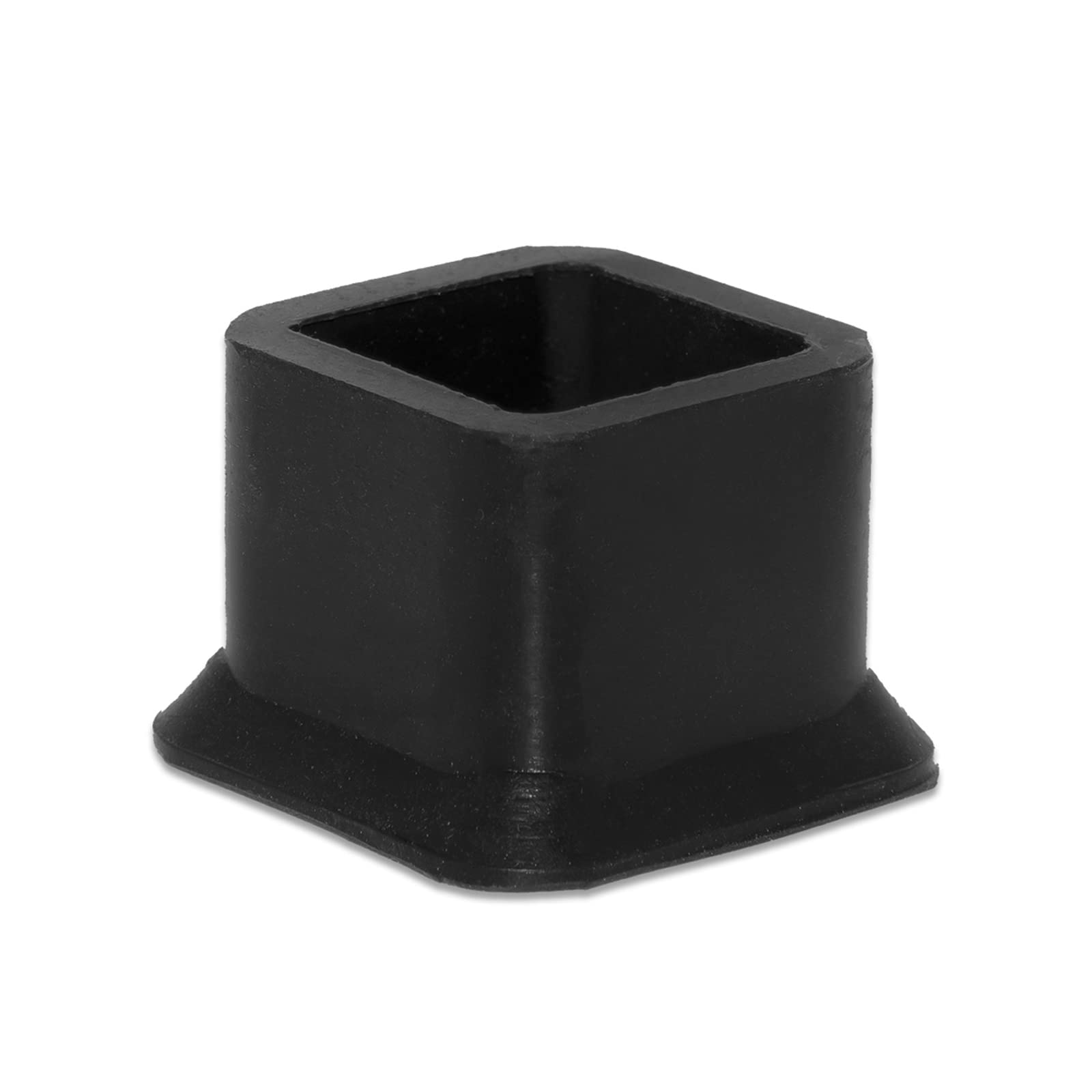 Flyshop 4PCS Black Durable Silicone Furniture Pads Chair Leg Caps Chair Feet Floor Protectors Square Tips, 13/16" x 13/16", 20 x 20 mm
