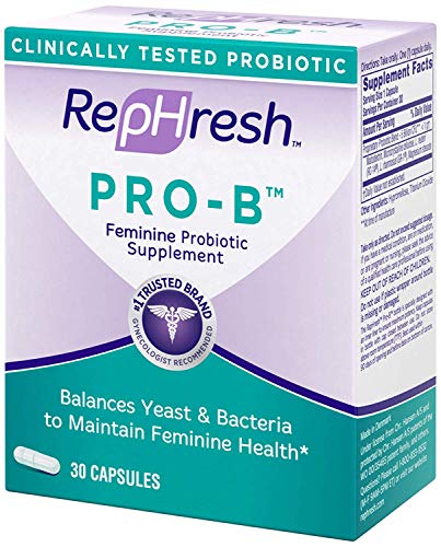 Pro-B Probiotic Feminine Supplement Capsules, 30 Count (2 Pack)