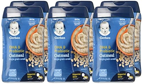 Gerber Baby Cereal DHA Probiotic Oatmeal Baby Cereal, Ounces