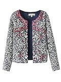 Persun Women Vintage Ethnic Print Long Sleeve Quilted Jacket Coat
