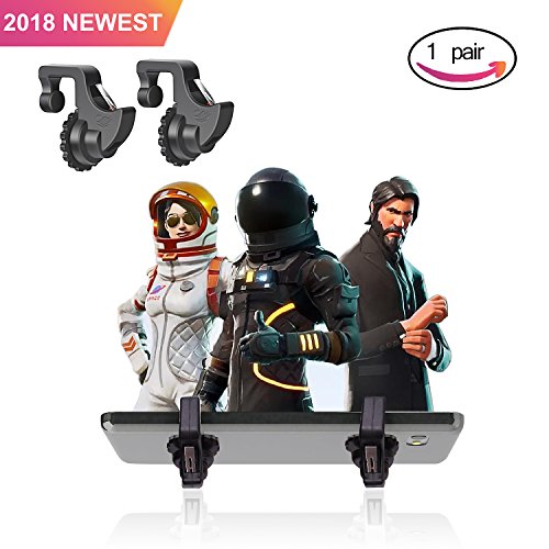 Mobile Game Controller for Fortnite/PUBG/Knives Out/Rules of Survival Button Touch Sensitive Shoot and Aim Triggers Accessories Joystick and Mobile Gamepad for Android IOS Phones Upgraded Version - Thumbnail 7