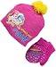 Shimmer and Shine Little Girls' Toddler "What's your Wish?" Beanie and Mittens