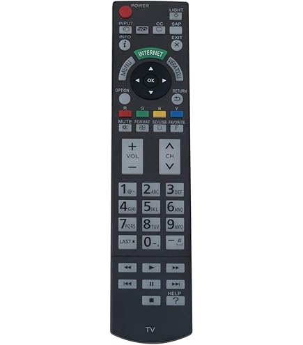 ユニバーサルリモート交換用コントロールフィットfor Panasonic tc-l47e50?tc-l55e50プラズマLCD LED HDTV TV 9jupf8b Amazon.com: N2QAYB000703 Replacement Remote Control Applicable for