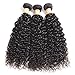 VTAOZI Brazilian Curly Human Hair 3 Bundles with Frontal Lace Closure 13x4 Ear to Ear Lace Frontal with 100% Unprocessed Virgin Kinky Curly Hair Bundles Natural Color (10 12 14 + 10 Frontal)