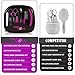 Baby Grooming Kit - 7 Piece Healthcare Set – Black and Purple Unisex Color Toiletries