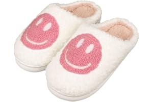 CWODOR Kids Slippers Boys Girls Plush Non-Slip House Slippers Cute Soft Slip-On Shoes For Little Big Kids