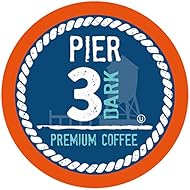 Pier 3 Single-Cup Coffee for Keurig K-Cup Brewers, Dark Roast, 100 Count