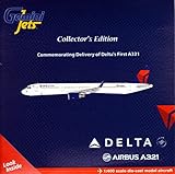Gemini Jets A321-200 Delta with Sharklets Airplane Model (1:400 Scale)