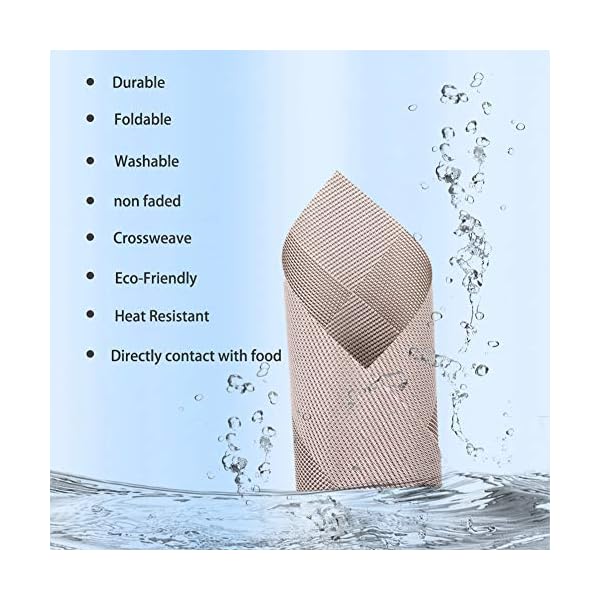 Panngu-Modern-Placemats-Set-of-6-Premium-Table-Place-Mat-with-6x-Placemats6x-Coasters-Heat-Resistant-Washable-445X30cm-Simple-Silver-Grey Panngu Modern Placemats Set of 6, Premium Table Place Mat with 6x Placemats+6x Coasters Heat Resistant Washable, 45X30cm…