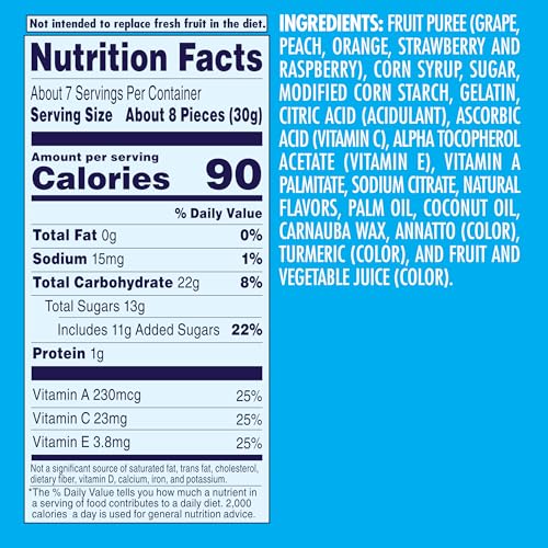 WELCH’S JUICEFULS JUICY FRUIT SNACKS, MIXED FRUIT, FRUIT GUSHERS, SHARING SIZE BAGS, 7 OZ (PACK OF 1)