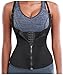 Gotoly Curves Shapers Adjustable Straps Body Shaper Waist Cincher Tank Top (Medium, Black(Zip & Hook))