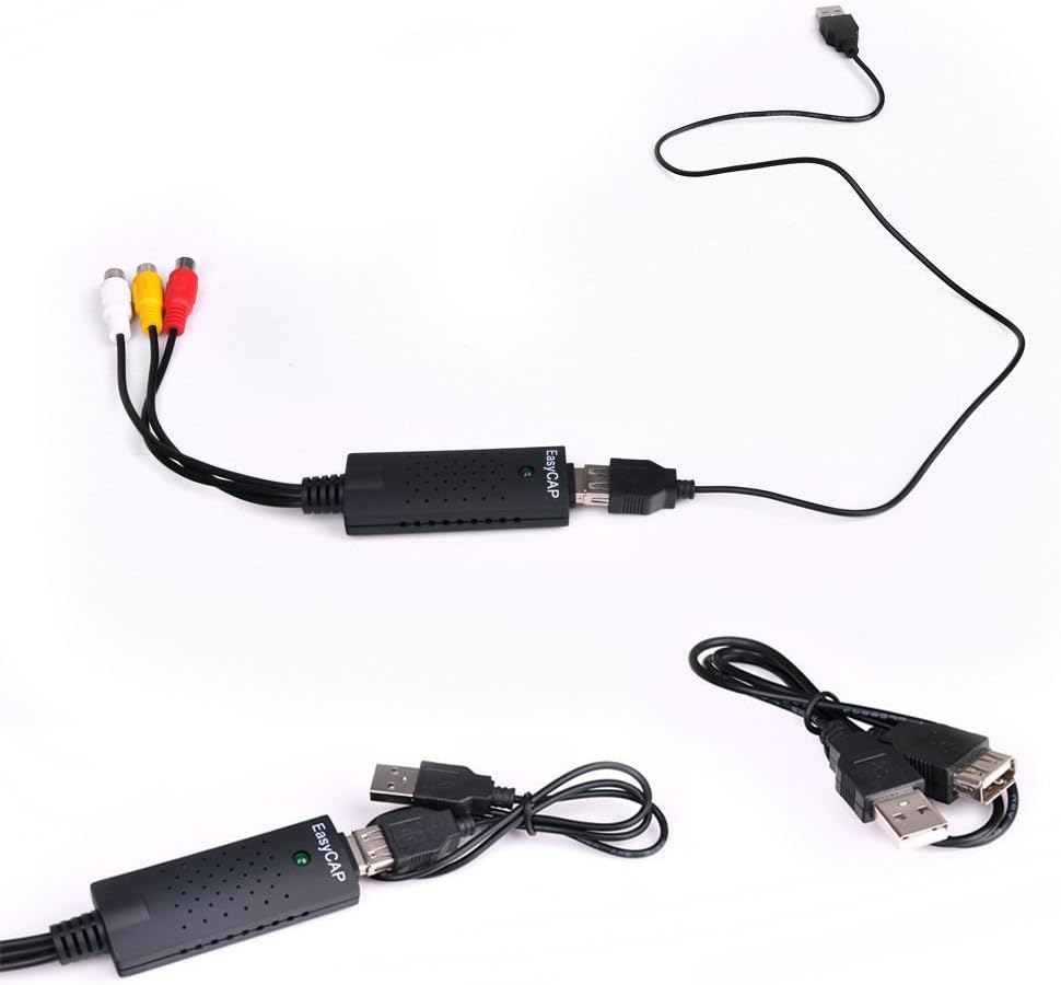 Happy Hours - Plug-and-play USB 2.0 Video Capture Video TV DV VHS Audio to DVD PC Converter Grabber Capture Adapter For Windows XP Sp2 / Vista/windows 7 32, for Format AVI¡¢MPEG-1/2/4¡¢JPG¡¢BMP