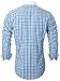 Emiqude Casual Slim Fit Long Sleeve Patchwork Dress Shirts for Men Medium Navy