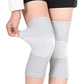 (One Pair) Bamboo Fabric Knee Sleeves for Knee Support, Circulation Improvement & Pain Relief,Sport Compression for Running, 