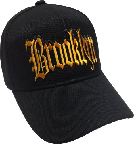 New York City Brooklyn Gold and Black Ball Cap Hat