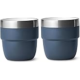 Hbbgdiy 2PCS 4oz Vacuum Insulated Stainless Steel Espresso Cups, Wall Coffee Mugs Stackable for Home, Travel & Office Use