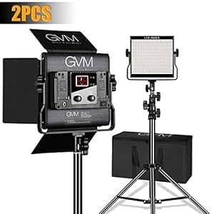 Amazon.com : GVM 2 Packs LED Video Light, Dimmable Bi