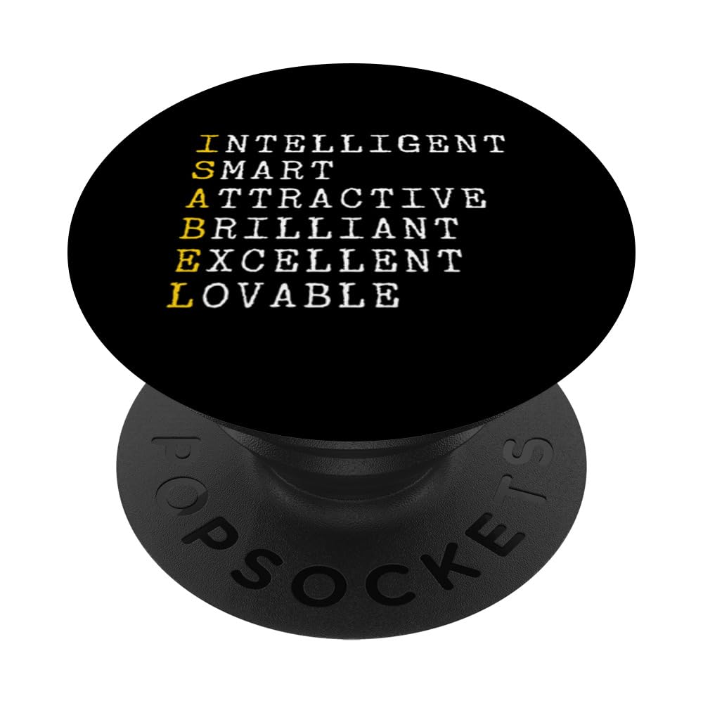 Isabel Personalized, Isabel Name, Girl Woman Isabel PopSockets Swappable PopGrip