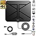 HDTV Antenna,Newest 50 Miles Indoor Digital HDTV Antenna 4K HD VHF UHF Freeview Support All TV
