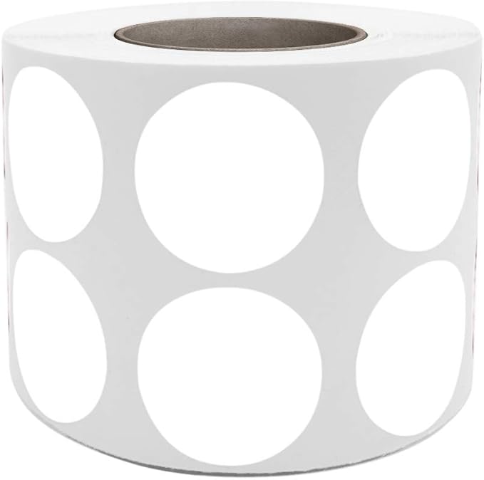 white stickers to write on