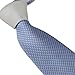 Coachella Ties Solid Color Knot Contrast Polka Dot Necktie Formal Tie 8.5cm (White/light blue)