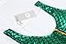 Uhnice Women's Mermaid Swimsuit One Piece Swimwear with Zipper Padded Monokini