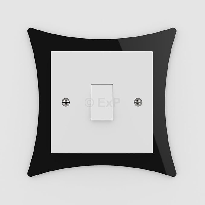 Single Light Switch or Plug Socket Back Plate Finger Surround Panel