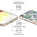 iPhone 7 Case, iPhone 8 Case, Clear iPhone 7 Case, MOSNOVO Tropical Palm Tree Leaves Clear Design Printed Plastic Back Case with TPU Bumper Protective Cover for Apple iPhone 7 (2016) / iPhone 8 (2017)