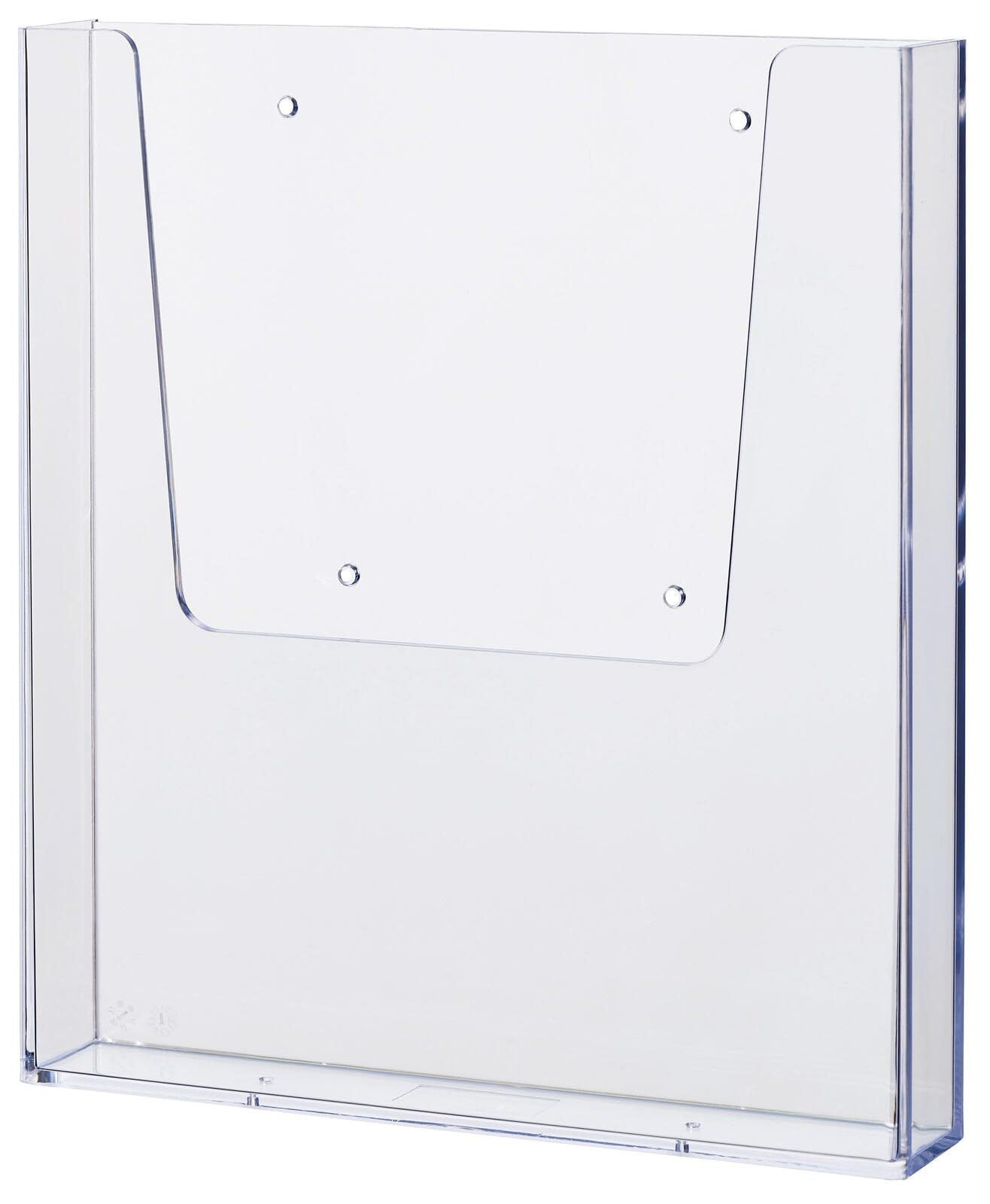 '"The Help Wall HELIT H2350202 Wall-Mounted Brochure Holder 1 x A4 Portrait Clear