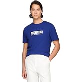 Tommy Hilfiger Mens Short Sleeve Cotton Graphic T-Shirts with Printed Logo, Also Available in Big & Tall