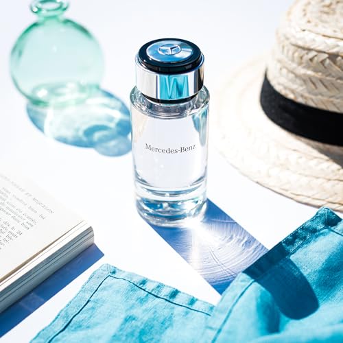 Mercedes Benz For Men - Elegant Fragrance With Woody, Sensual Musky Notes - Mesmerize The Senses With Original Luxury Men’s Eau De Toilette Spray - Endless Day Through Night Scent Payoff - 4 OZ